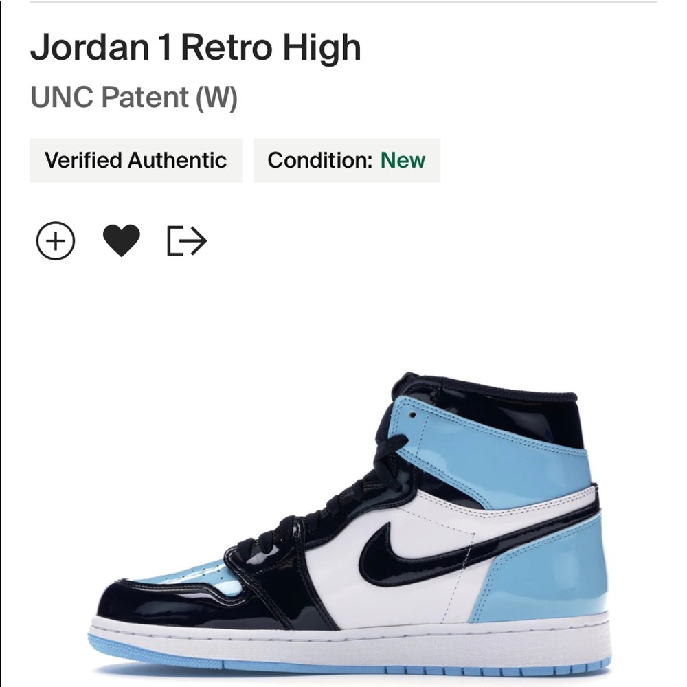Jordan 1 Retro UNC Patent